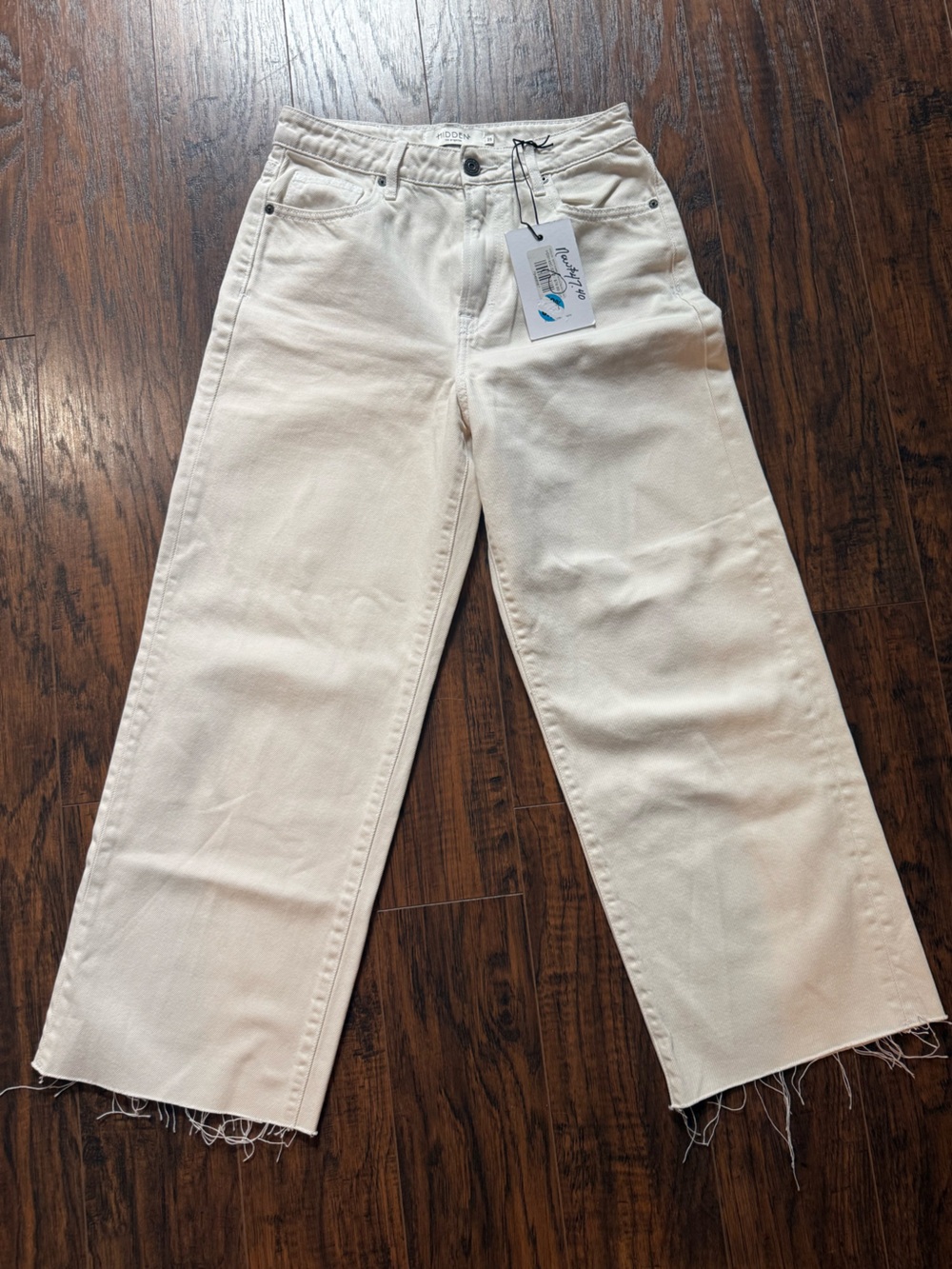 White Wide-Leg Crop Jeans - Women's Flare & Wide Leg